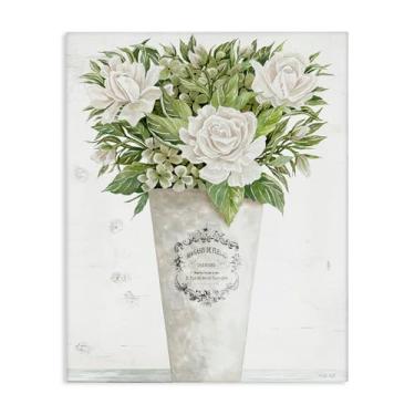 Imagem de Stupell Industries Arte de parede em tela Les Fleurs Des Roses, design de Cindy Jacobs, 76 x 61 cm