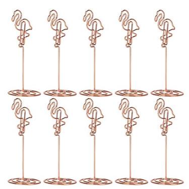 Imagem de 10 unidades de clipe de mensagem de metal, cartões de mesa, foto, nota, porta-imagem para escritório, decoração de casa, retorno de casamento, festa de aniversário, suprimentos de