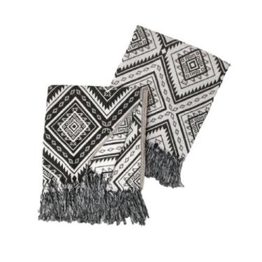 Imagem de Kit 2 Mantas Xale para Sofá Poltrona Cama em Jacquard 1,40x1,60m Decor