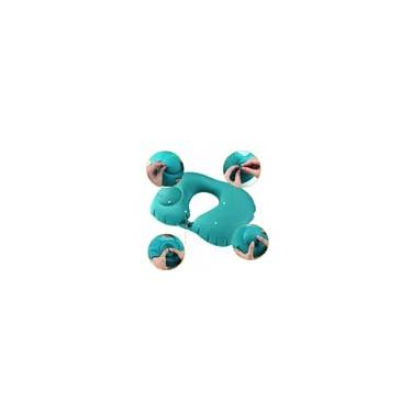 Imagem de Almofada de Pescoço Inflável para Viagem, Portátil, Formato em U, Travesseiro de Apoio para Avião e Carro