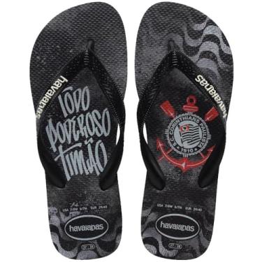Imagem de Chinelo Havaianas Licenciado, Top Corinthians 35/6 Preto, Havaianas
