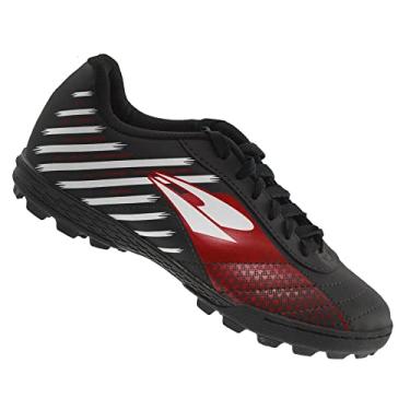 Imagem de Chuteira Dray Society 317 Preta e Vermelha - Infantil - 31