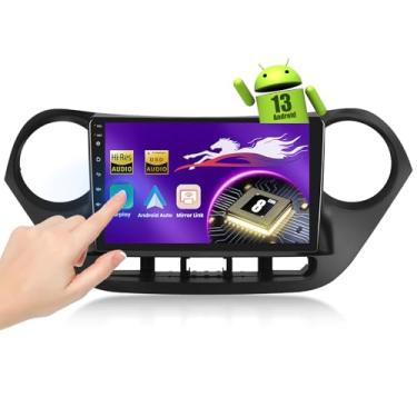 Imagem de Upriding Rádio Android 15 【Qualcomm 8 Core 4 + 64G】 para rádio Hyundai I10 2014-2017, tela sensível ao toque de 23 cm, estéreo veicular com carplay sem fio, Android Auto, GPS/6G WiFi/DSP/Bluetooth/SWC
