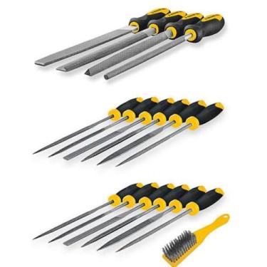 Imagem de PowerPath Conjunto de arquivos de 17 peças com estojo de transporte – Lixas de metal e madeira premium, lixas de agulha de precisão, alças ergonômicas, para projetos de madeira, metal, plástico e