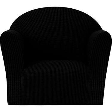 Imagem de Capa de sofá elástica para poltrona infantil capas de sofá jacquard poliéster capa de sofá protetor de móveis para crianças pequenas e bebês (cor: preto)