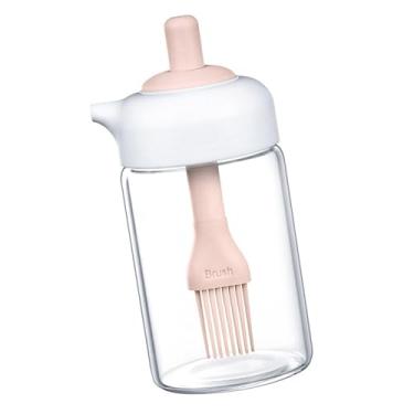 Imagem de Garrafa de óleo de escova – Garrafa de óleo de cozinha, garrafa de óleo 2 em 1 com escova para cozinhar na cozinha, churrasco, assar, fritadeira de ar, marinar para grelhar ao ar livre