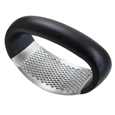 Imagem de Espremedor e Ralador Manual de Alho e Cebola Aço Inoxidável 304 Durável Antiferrugem Fácil de Usar para Cozinha Doméstica e Profissional