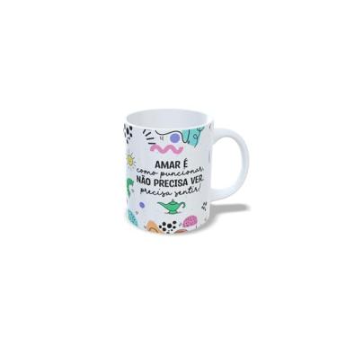 Imagem de Caneca de Cerâmica Branca 325ml, Tema Profissões, Design Colorido (17875)