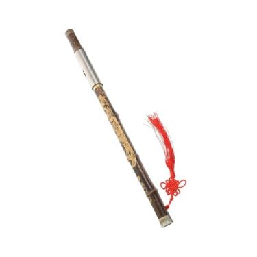 Imagem de Flauta de bambu vintage bawu flauta cobre furo F polido suave e tom bonito adequado para iniciantes aprenderem