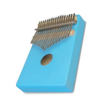 Imagem de Piano de bolso 17 teclas Kalimba piano de polegar portátil com caixa protetora e martelo de afinação