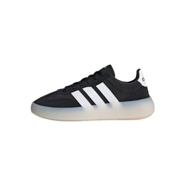 Imagem de adidas Tênis infantil unissex Barreda Decode elástico de renda e alça, Preto/branco/branco, 13.5 Little Kid