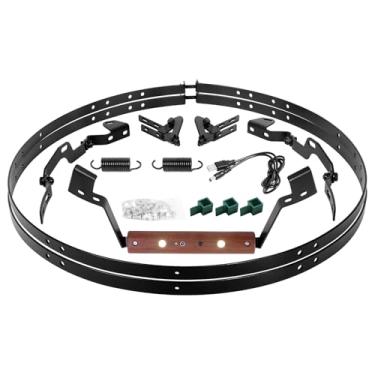 Imagem de Vankey Conjunto de dobradiça com alça de LED para ovo verde grande - pulseira de aço revestida com pó resistente e kit de substituição de dobradiça para tamanho grande verde ovo, molas e ferragens