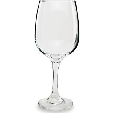 Imagem de Circleware Taça de vinho de vidro transparente de videira, conjunto com 4, 400 ml