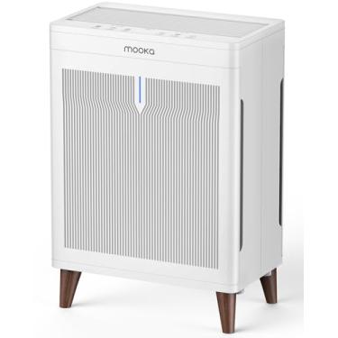 Imagem de Purificadores de ar para casa grande sala de até 3000 pés², purificador de ar HEPA dupla face MOOKA com filtros laváveis, visor PM 2.5 sensores de qualidade do ar