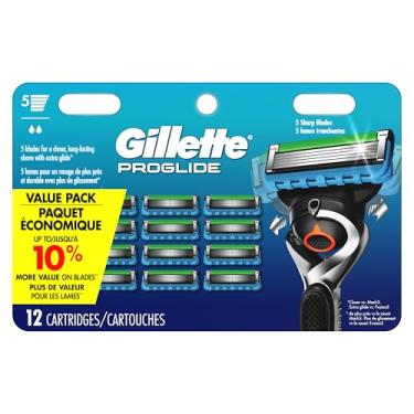 Imagem de Gillette Fusion5 ProGlide refil de lâmina de barbear masculina, 12 unidades, lâminas masculinas