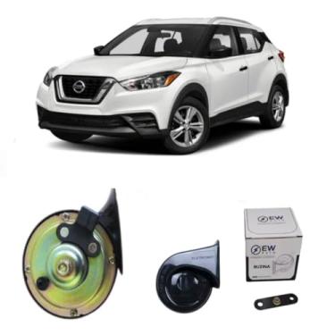 Imagem de BUZINA AUTOMOTIVA CARACOL COM PLUG 2 PINOS E CONECTOR PARA KICKS 2017>2020