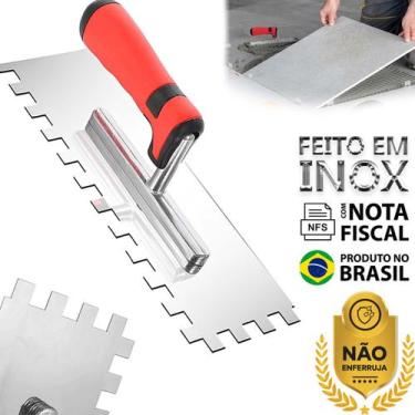Imagem de Desempenadeira Dentada Dente Grosso 12mm Forte Soldada Sem Parafuso Aç