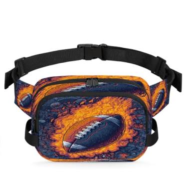 Imagem de Pochete de gato azul amarelo para mulheres e homens com alça ajustável, bolsa transversal, bolsa de peito, bolsa tiracolo, Cor 23