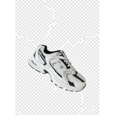 Imagem de Tenis Estilo Balance 530 Tênis Retrô Premium, Branco e Preto, Estilo Casual, Malha Respirável (Branco/preto, BR, Adulto, Numérico, 34)