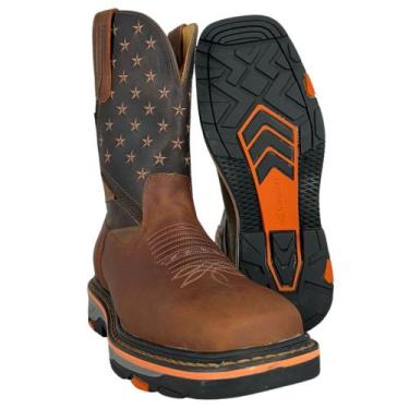 Imagem de Bota Texana Masculina Goyazes Couro Dallas Terra Dallas Café Bico Quad