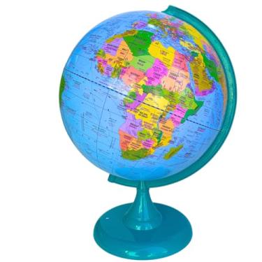 Imagem de Globo Terrestre Político 30cm Diâmetro Bilíngue Base Verde