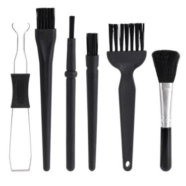 Imagem de 6unid Kit de Limpeza de Teclado, Extrator Teclas em Aço Inoxidável e Escova Antiestática para Limpeza Teclados Computador Câmeras e Placas-Mãe