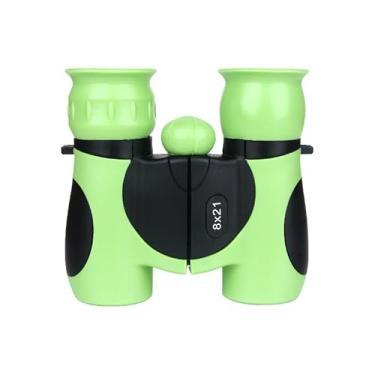 Imagem de Binóculos infantis compactos de alta resolução HD de 8 x 21 mm, à prova de choque, presente para meninos, meninas, viagens, caminhadas, acampamento (verde)