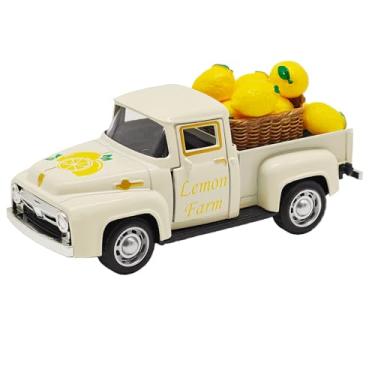 Imagem de YimiBloss Decoração de cafeteria vintage mini metal com placa de café e acessórios de livro para estação de café (branco-limão)