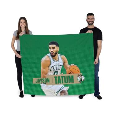 Imagem de Northwest NBA Boston Celtics Jayson Tatum Wall Hanging, pôster para quarto de meninos e meninas, arte de parede de basquete, 86 x 102 cm