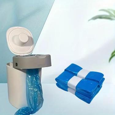 Imagem de 4 sacos de recarga de balde de fraldas, vedação de odor dobrável para fácil armazenamento, berçário, viagem, casa, pacote com 4 (cartucho não incluído), 4 peças