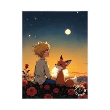 Imagem de Pintura Em Diamante Do Pequeno Príncipe Rose Fox, Fantasia De Terra En