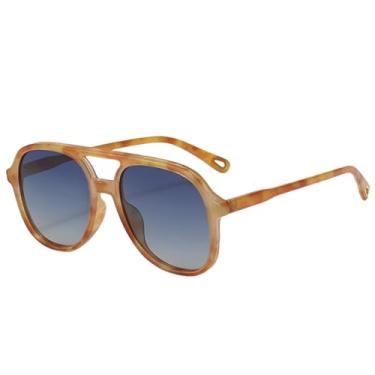 Imagem de Óculos de Sol Polarizados para Homens e Mulheres, Estilo Vintage Retrô com Proteção UV400, Óculos de Sol Unissex para Motorista (c7)