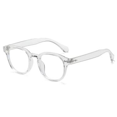 Imagem de Óculos de Sol UV400 - Rebites Redondos Estilo Punk com Lentes Degradê para Homens e Mulheres, Ideais para Esportes ao Ar Livre, Corrida e Ciclismo, Armação Transparente