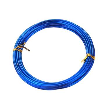 Imagem de Fio de artesanato de cobre e azul real, 5 tamanhos (1/1,5/2/2,5/3 mm) 16,4 pés cada para fabricação de joias, escultura, construção de modelos, artesanato DIY e materiais de arte (tamanho: 3 mm × 16,4