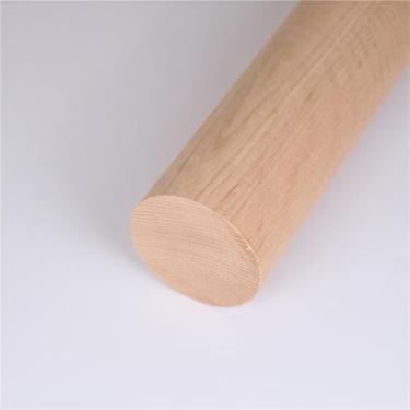 Imagem de Varões de cavilha de madeira de 2,76 polegadas, varas redondas de madeira, mastro de armário de faia, varões de cortina lisos, varões de decoração para guarda-roupa, corredor, cortina, loja de roupas