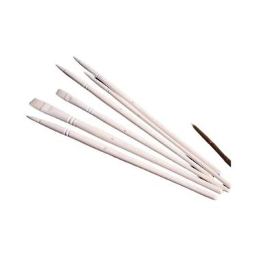 Imagem de Conjunto De Pincéis De Nylon Para Aquarela Com Cabeça Macia 4/6 Peças 