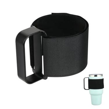 Imagem de Alça de copo para caneca de viagem YETI, RTIC, Owala, Ozark Trail de 850 ml, alça ajustável para garrafas de água de 590 ml - 1,814 g, alça antiderrapante para copos, suporte de garrafa de copo de