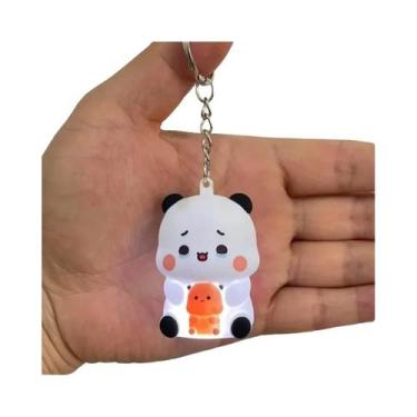 Imagem de Chaveiros De Urso Panda, Brinquedo Sonoro, Figuras De Anime Brilhantes