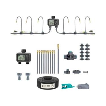 Imagem de Temporizador De Irrigação Inteligente De Duas Zonas Com Display LCD, K