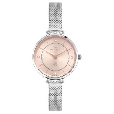 Imagem de Relógio Technos Feminino Ref: Vj20Ac/1J Slim Safira Mesh