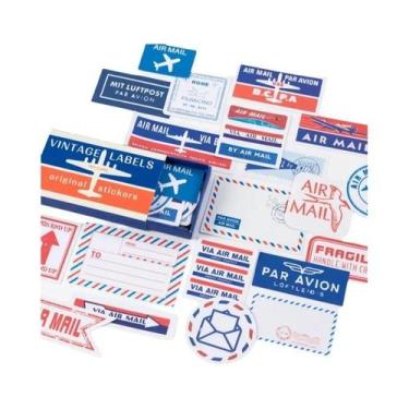 Imagem de Adesivos Decorativos Retrô Vintage 60 Peças JIANQI Memorandum DIY Arte