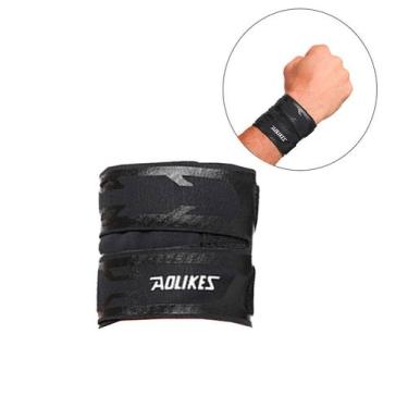Imagem de Munhequeira de Compressão Treino Alto Rendimento Ajustável - Aolikes