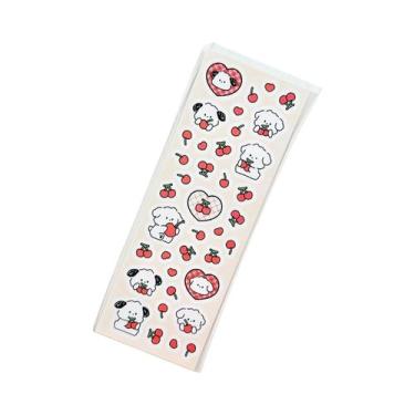 Imagem de Adesivos De Cachorrinho Branco Coreano Fofo Para Scrapbook, Álbum De F