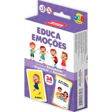 Imagem de Jogo de Cartas Educa Emoções 34 Cartas - GGB Brinquedos