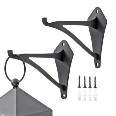 Imagem de Suporte para Plantas Exterior | Suporte de Parede Para Sino Dos s,Conjunto de 2 Suportes Decorativos Para Vasos Suspensos, Ganchos Para Alimentadores de Aves e Móbiles de