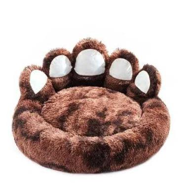 Imagem de Cama pata nuvem colchão caminha para cachorro gato(MARROM MESCLADO,60cm P)