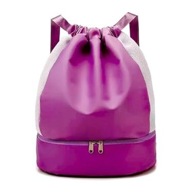 Imagem de Saco de armazenamento de grande capacidade para fitness esportivo(Roxo escuro)