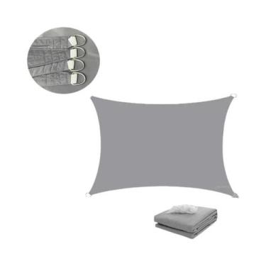 Imagem de Toldo Retangular Impermeável Para Exterior, Lona De Sombra Para Jardim
