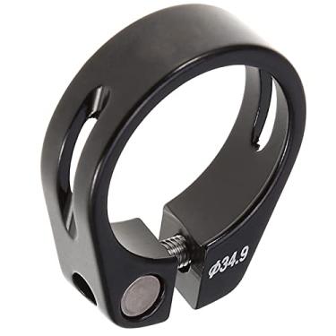 Imagem de Estink Braçadeira de Selim para Bicicleta 34.9mm Liga de Alumínio Braçadeira de Selim Leve e Durável Acessório para Bicicleta de Montanha ou Estrada 5 Cores Preto Vermelho Dourado (34,9 mm preto)