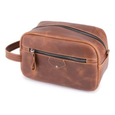 Imagem de Necessaire Bolsa De Mão Organizador Grande De Couro Legítimo - Ello Gr